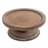 SOFE Round Wood Cake Stands Farmhouse Risers for Display Decorative, Cake Pedestal Serving Platter for Coffee Dessert Table, Christmas Party, Wedding, Dining Room, Living Room SOFE