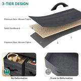 YITAHOME 7 Drawer Fabric Dresser, Furniture Storage Tower Cabinet, Organizer for Bedroom, Living Room, Hallway, Closet, Sturdy Steel Frame, Wooden Top, Easy-to-Pull Fabric Bins YITAHOME