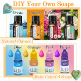 BRIPATI Soap Making Kit for Adults - DIY Soaps Crafts Supplies Set Include Soap Bases, Silicone Molds, Fragrances, Liquid Pigments, Glitters, Birthday & Holiday Gift BRIPATI