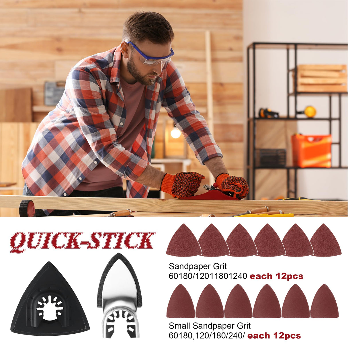 162𝑷𝑪𝑺 Oscillating Saw Blades Accessories - Multi Tool Blades and Sanding Kits - Precise Cuts on Wood, Metal, Plastics - Quick Release Compatible with Dewalt,Milwaukee Makita, Ryobi, Rockwell Vypart