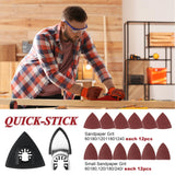 162𝑷𝑪𝑺 Oscillating Saw Blades Accessories - Multi Tool Blades and Sanding Kits - Precise Cuts on Wood, Metal, Plastics - Quick Release Compatible with Dewalt,Milwaukee Makita, Ryobi, Rockwell Vypart