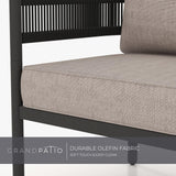 Grand patio 5-Piece Outdoor Furniture Set with Thick Cushions and Coffee Table, Wicker Sofa Conversation Set for Backyard, Beige Grand patio