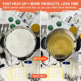 Leerie M4 8Lbs Wax Melter for Candle Making – Heating Core Brass Spout & Temp Control, No Clog, Easy to Clean – Electric Wax Melting Pot for DIY Candle Makers & Beginners Leerie