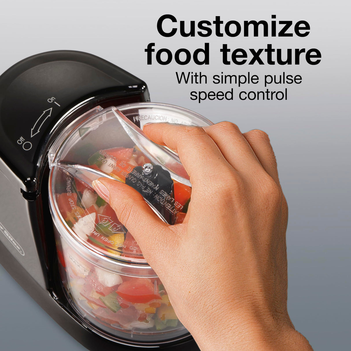 Proctor Silex Durable Electric Vegetable Chopper & Mini Food Processor for Chopping, Puree & Emulsify, 1.5 cups, Black Proctor Silex