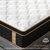 Extra Firm Full Mattress 12 Inch, Cooling Hybrid Bed in a Box, 7-Zones Individual Pocket Spring, Motion Isolation, Targeted Hip/Shoulder/Lumbar Support, Fiberglass-Free, 365-Night Trial, CertiPUR-US FP FLEXPEDIC