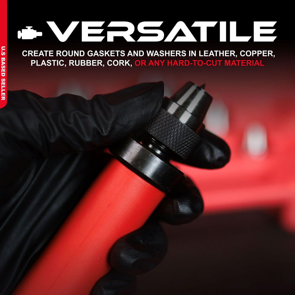 ABN Hollow Punch Kit Leather Punches Tools Hole Punch Set Gasket Punch Set Gasket Cutter 3/16 to 1-3/8in (5-35mm) ABN