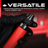 ABN Hollow Punch Kit Leather Punches Tools Hole Punch Set Gasket Punch Set Gasket Cutter 3/16 to 1-3/8in (5-35mm) ABN