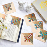 6 Pcs Cross Diamond Art Bookmarks Diamond Painting Bookmark Kits Cross Crystal Bookmarks 5d Rhinestone Crystal Painting Book Markers Gifts for Women Craft Read Office Home DIY Book Lovers Qilery