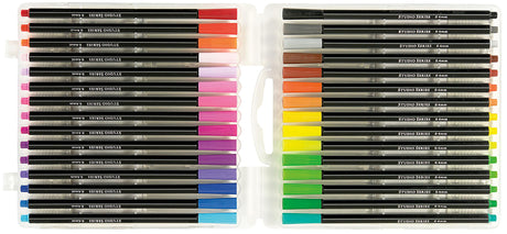 Studio Series Fine-Line Marker Set (30 vibrant colors, 0.4mm tips) (Perfect for Art Projects, Bullet Journaling, Coloring, and More) PETER PAUPER PRESS