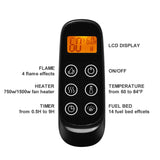 PuraFlame Alice 60 Inches Recessed Electric Fireplace, Flush Mounted for 2 X 6 Stud, Log Set & Crystal, 1500W Heater, Remote Control, Black PuraFlame