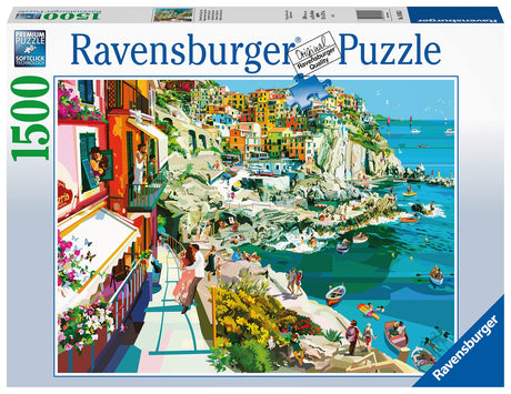 Ravensburger Romance in Cinque Terre 1500 Piece Jigsaw Puzzle for Adults - 16953 - Every Piece is Unique, Softclick Technology Means Pieces Fit Together Perfectly Ravensburger