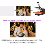 8 PCS Aluminum Sublimation Photo Blanks, Sublimation Blanks Aluminum Sheet, 0.4mm Thickness Aluminum Photo Sign Blank Metal Wall Photo Frame Blank for Sublimation Printing(4x6 Inch,6x8 Inch) Ubramac