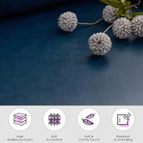 TYBOATLE Accent Chairs Set of 2, Faux Leather Chairs, Mid Century Modern Comfy Living Room Chairs, Cozy Office Reading Chair, Reception Armchairs for Office, Bedroom, Waiting Room (Blue) (1) TYBOATLE