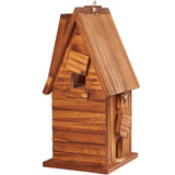 MIXUMON Bird Houses for Outside, Outdoor 2 Bird House Room for 2 Bird Families Bluebird Finch Cardinals Hanging Birdhouse for Garden (Style 11) MIXUMON