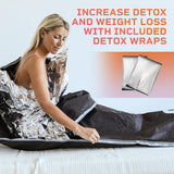 LifePro Sauna Blanket for Detoxification - Portable Far Infrared Sauna for Home Detox Calm Your Body and Mind Regular Black LifePro