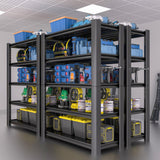 Nexvrtau 5-Tier Heavy Duty Garage Shelving Unit, 3000 LBS Capacity Metal Storage Rack 72" H x 48" W x 20" D, Adjustable Steel Shelves for Garage, Warehouse, Basement, Pantry, Workshop.1 Pack Nexvrtau