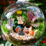 Roowest 19 Pcs Miniatures Garden Fairies Kit Garden Accessories Miniatures Bunny Squirrel Owl Animals Cute Tiny Mushroom Mini Pond Bridge Figurine for DIY Home Micro Landscape Terrarium Ornaments Roowest