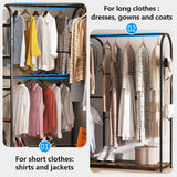 Tribesigns L Shape Clothes Rack, Corner Garment Rack with Storage Shelves and Hanging Rods, Space-Saving Large Open Wardrobe Closet for Bedroom Tribesigns