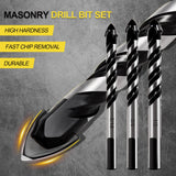 12-PCS Masonry Drill Bit Set & Concrete Drill Bit Set, 1/8 to 1/2 inch Professional Carbide Drill Bits Tip for Glass, Tile, Brick, Cement Concrete Plastic Wood etc. Masonry Drill Bits Set by DYRECELVE DYRECELVE