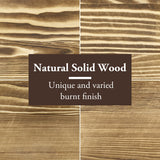 MyGift 4-Bottle Countertop Rustic Brown Wood Wine Rack MyGift