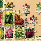Vintage Plant Puzzle 1000 Pieces for Adult, Flower Puzzle of Heirloom Seeds, Garden Jigsaw Puzzles Fruit BBOLDIN