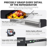 Garvee 24 Inch Outdoor Drawer Fridge, Counter Double Drawer Beverage Refrigerator, 5.2 Cu.Ft. Weather Proof Stainless Steel Built-in Fridge for Residential Commercial Use Black Garvee