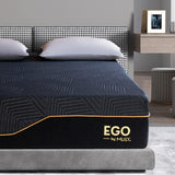 EGOHOME 14 Inch California King Memory Foam Mattress for Back Pain, Cooling Gel Mattress Bed in a Box, Made in USA, CertiPUR-US Certified, Therapeutic Medium Mattress, 72x84x14 Black MLILY