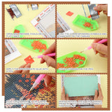 Yeaqee 4 Pcs Diamond Art Kits DIY Painting for Adult Aesthetic Wall Diamond Crafts Aesthetic Room Decor Cute Painting Pictures 5d Craft Wall Decor for Home 10 x 11.8''(Flower Mountain) Yeaqee