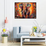 Lophomie Diamond Art Kits for Adults, 5D DIY Elephant Diamond Painting Kits for Adults Beginners, Diamond Dots Kits Gem Arts Crafts for Home Wall Decor 16x12 Inch Lophomie