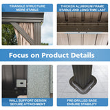 SHPAI 12’ x 16’ Lean to Gazebo, Outdoor Wall Mounted Gazebo Aluminum Frame, Hardtop Pergola with Galvanized Steel Sloping Roof for Patio Deck Garden Backyard, Curtain and Netting Included SHPAI