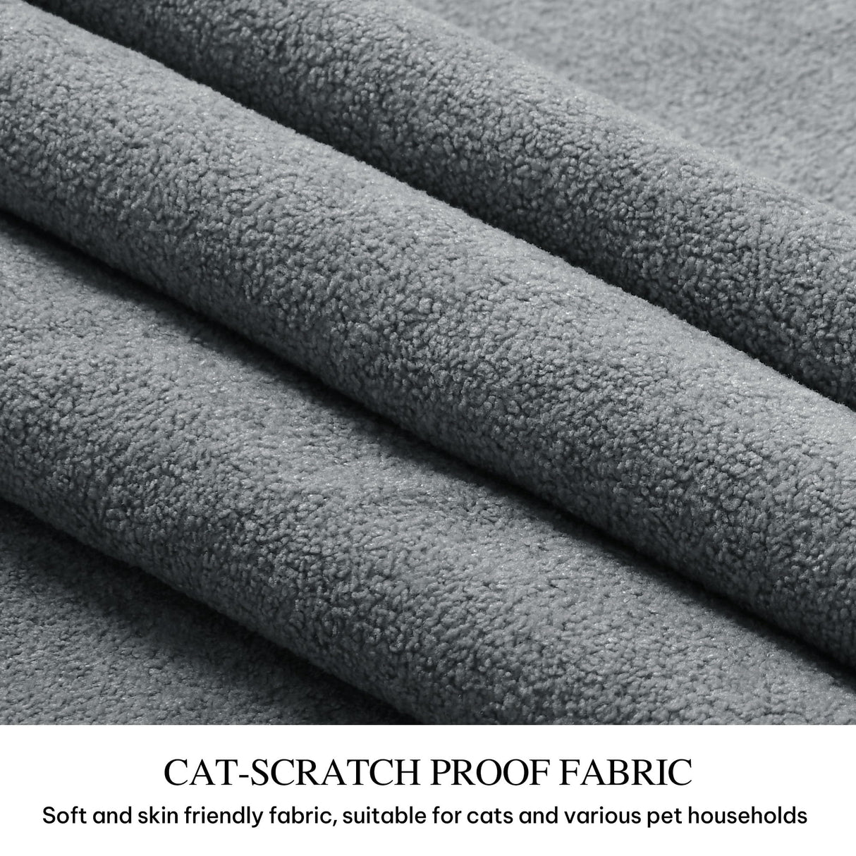 YITAHOME 70″ Convertible Futon Sofa Bed, Cat-Scratch-Proof Fabric Futon Couch with Adjustable Backrest and Armrest, Modern Loveseat Sleeper for Living Room Home Office, Dark Grey YITAHOME