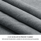 YITAHOME 70″ Convertible Futon Sofa Bed, Cat-Scratch-Proof Fabric Futon Couch with Adjustable Backrest and Armrest, Modern Loveseat Sleeper for Living Room Home Office, Dark Grey YITAHOME