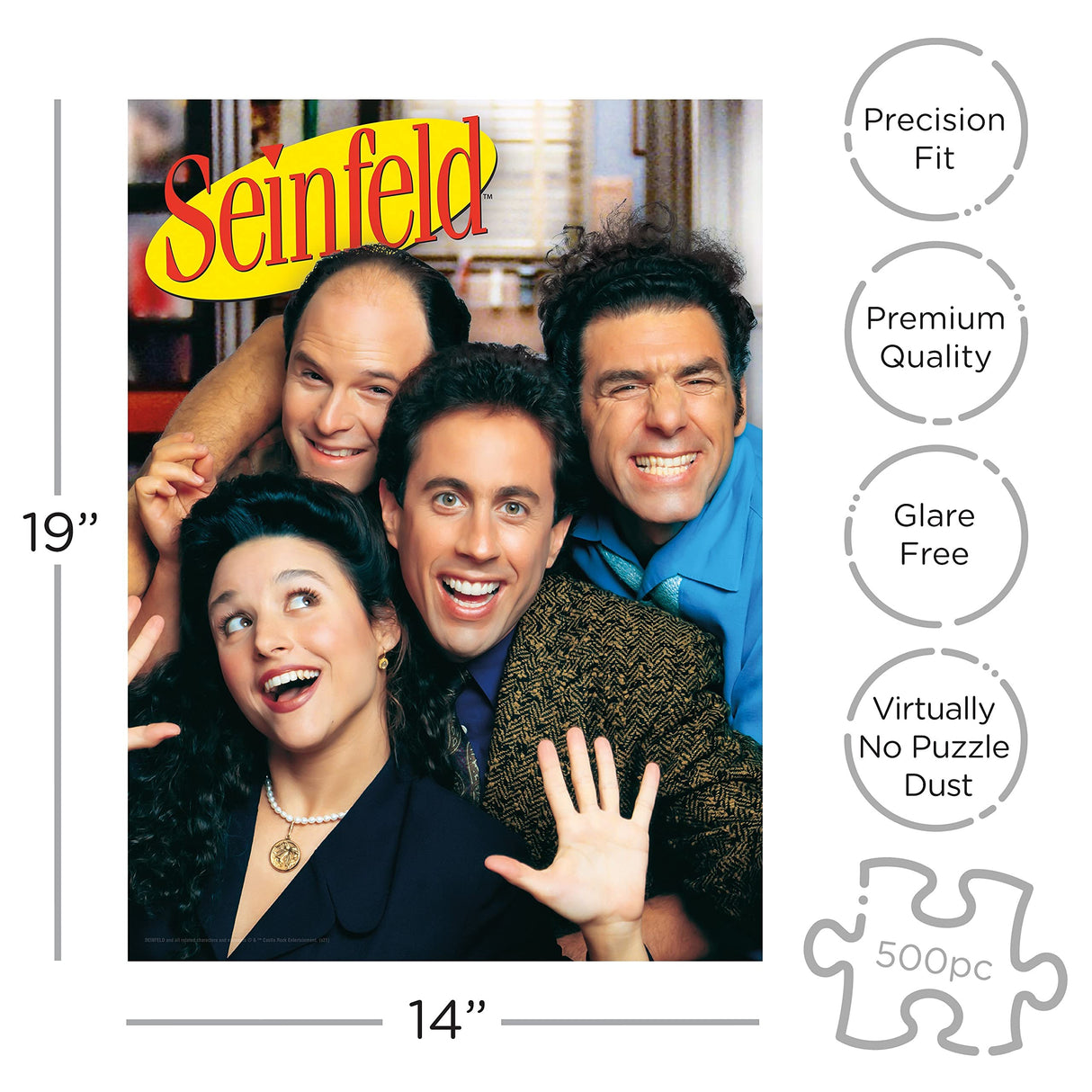 Seinfeld Cast 500 Piece Jigsaw Puzzle AQUARIUS
