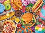 Buffalo Games - Lars Stewart - Fun Fair Food - 1000 Piece Jigsaw Puzzle For Adults -Challenging Puzzle Perfect for Game Nights - Finished Size is 26.75 x 19.75 Buffalo Games