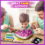 XXTOYS Gemstone Dig Kit - Dig Up 18 Real Gemstones and Crystals - Science Kits for Kids, STEM Toys for Age 6-8, Great Educational Geology Gifts for Boys & Girls Ages 5-7 XX