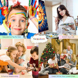 Axquilon Paint by Numbers Kit for Adults Beginner-Sun and Moon Adult Paint by Number Kits on Canvas, Easy Adults' Paint-by-Number Kits Oil Painting Craft Supplies for Gift Home Wall Decor 16x16in Axquilon