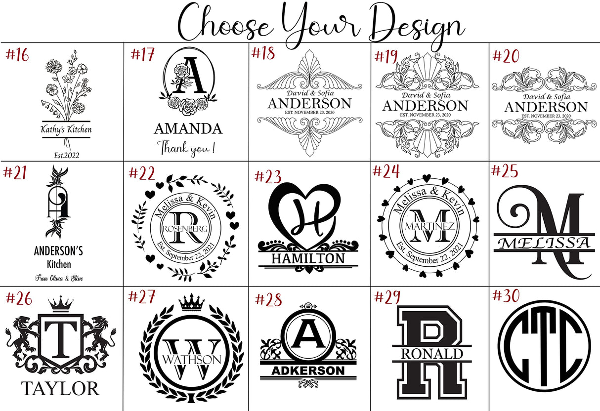 Personalized Cutting Board with Handle Customized Engraved Charcuterie Board Custom Gift for Wedding, Housewarming, Birthday Mom Gift (Bamboo) Generic