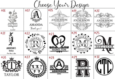 Personalized Cutting Board with Handle Customized Engraved Charcuterie Board Custom Gift for Wedding, Housewarming, Birthday Mom Gift (Bamboo) Generic