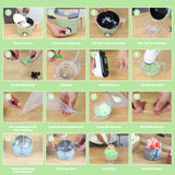 TOAUTO Candle Making Kit with Wax Melting Pot & Cake Decoration Set - Includes Piping Tips, Mixer & More for DIY Candle & Cake Decorating, Perfect for Candle Cake Creations and Crafting TOAUTO