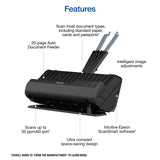 Epson Workforce ES-C220 Compact Desktop Document Scanner with 2-Sided Scanning and Auto Document Feeder (ADF) for PC and Mac Epson