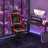Homall Gaming Chair, Video Game Chair with Footrest and Massage Lumbar Support, Ergonomic Computer Chair Height Adjustable with Swivel Seat and Headrest (Red) Homall