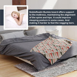 NobleRealm® Foldable Box Spring Queen | Queen Size Bunkie Board & Bed Support Slats | Bed Board for Mattress Support | Easy Setup, Correct Sleeping Posture, Reduce Backache (58.5X 64 Queen Size) Noble Realm