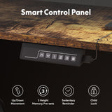 FLEXISPOT 63'' L Shaped Standing Desk Electric Corner Table with Shelf, 4 Storage Drawers, Adjustable Computer Workstation for Home, Office, Game, Studio, USB Charger, Rustic Brown Top + Black Frame FLEXISPOT