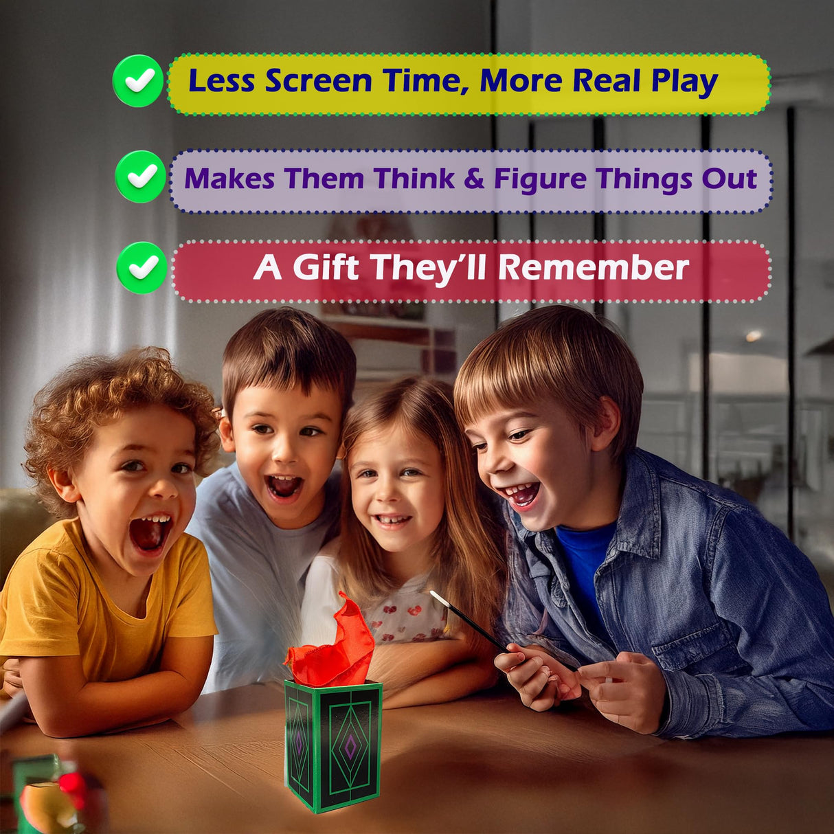 RA MAGIC SHOP Fantastic Magic Set - 50 Easy Tricks with Video Instructions for Kids Age 6-12 | Magic Trick Set, Magic Toys & Beginner Magic Tricks RA MAGIC SHOP