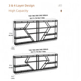 HFTUW Modern Wall Mounted Wine Rack w/LED Light, Metal Wall Bar Shelves Wall Mounted w/Glass Holder, Large Liquor Shelf for Liquor Bottles for Home Bar & Dining Room(Black-Yellow Led, 59in/150cm) HFTUW