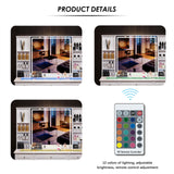 Wildhome Vanity Desk with Mirror and Lights, Glass Top Dressing Table with 9 Drawers, Makeup Vanity with Storage Bench, European Style Vanity, Adjustable Brightness Vanity for Bedroom(White) Wildhome