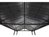 Sojag 20' x 12' Samara Carport with Aluminum Frame and 10' High Galvanized Steel Roof for Easy Drive Through Access Sojag