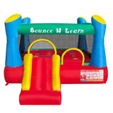 Funormous Educational Inflatable Bouncy House for Kids Outdoor Jump 'n Slide Bounce House with Blower Included for Kids Ages 3-8 Funormous