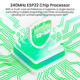 LONGER Laser Engraver Ray5 5W Higher Accuracy DIY Laser Engraving Machine with 3.5" Touch Screen,Offline Usage Laser Cutter,400x400mm,0.08mm Laser Spot, CNC Laser Cutter for Wood Metal Acrylic Glass Longer