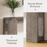 Tribesigns 70.9-Inch Long Console Table, Farmhouse Wooden Entryway Sofa Table Behind Couch, Narrow Entry Console for Living Room, Hallway, Entrance, Foyer, Grey Tribesigns